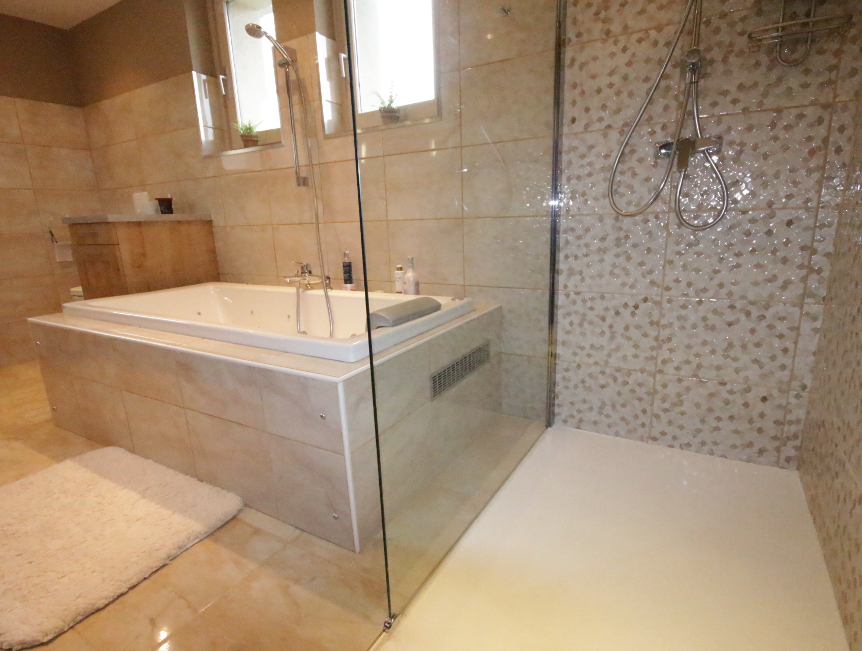 Réalisation d'une salle de bain vintage